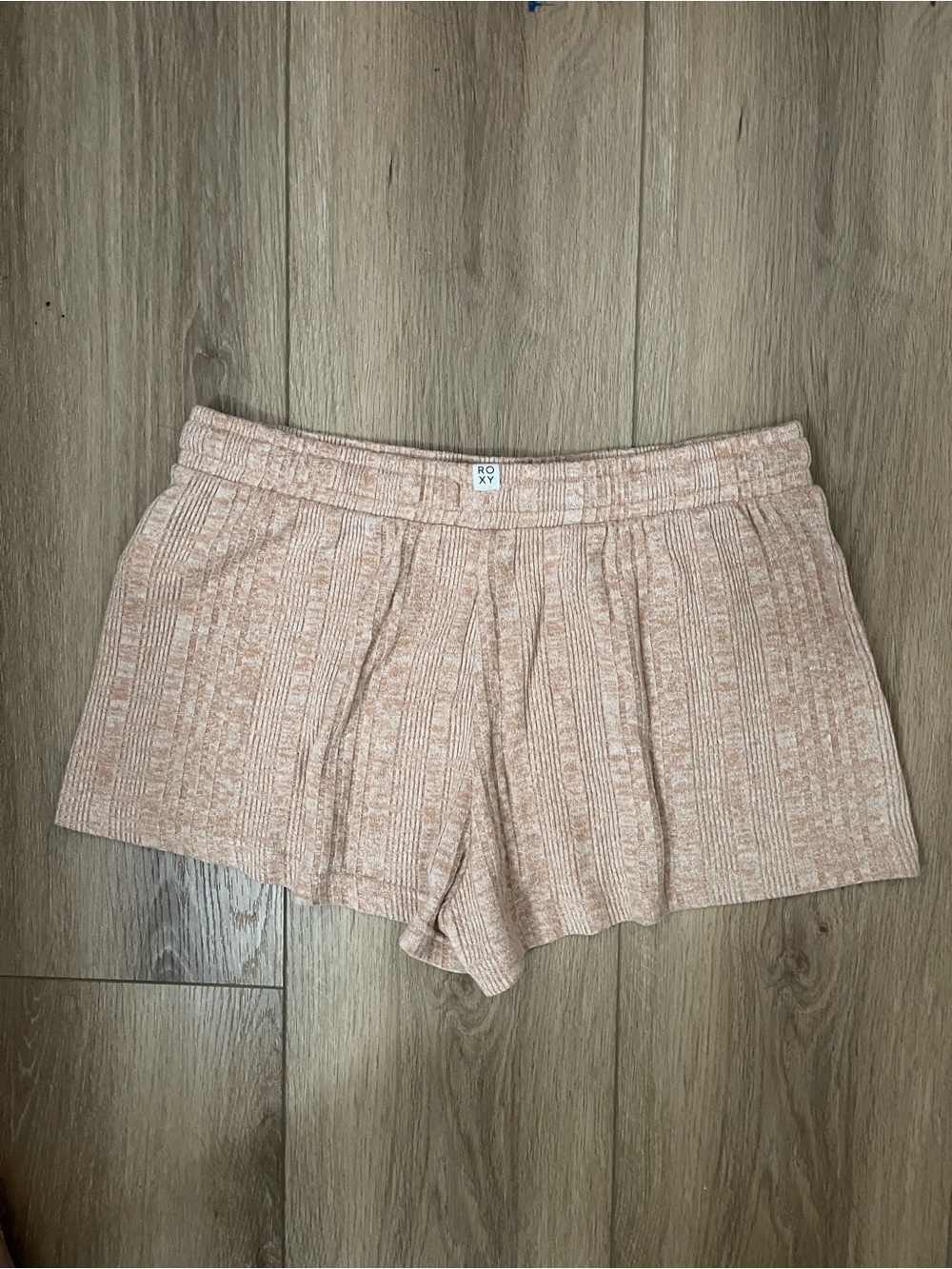 Roxy Heather Peach Ribbed Knit Lounge Shorts